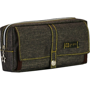 Пенал Cool For School 2 відділення Коричневий (J-2628-brown) зображення 1