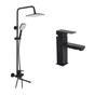 Душовий гарнітур Kroner Armada-SCH067 + змішувач Kubus-SCH010 (CVS30221) - зменшене зображення 1