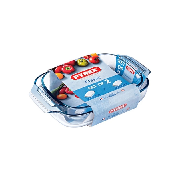 Форма для випікання Pyrex Classic прямокутна набір 2 шт 2.6 л 1.9 л (912S967/7045) - picture 3