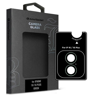 Скло захисне Armorstandart for Camera Supreme BI iPhone 16/16 Plus Green (ARM79429) зображення 1