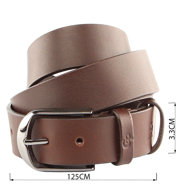 Ремінь Grande Pelle Брючний Коричневий (00245) - зображення 3