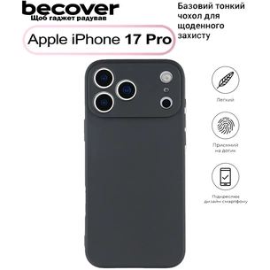 Чехол для мобильного телефона BeCover Apple iPhone 17 Pro Black (713760) изображение 1