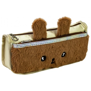 Пенал Cool For School плюшевий 2 відділення коричневий (CF86977) зображення 1