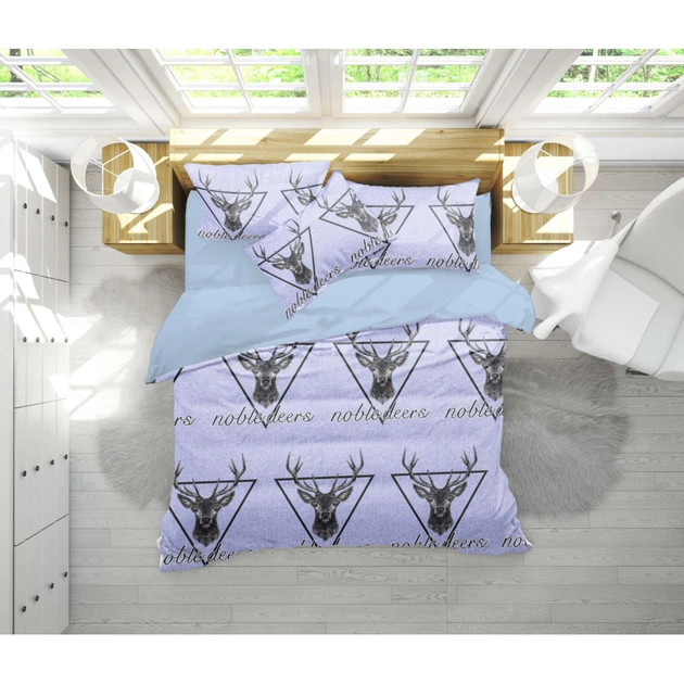 Постільна білизна MirSon Бязь 17-0514 Noble deers King Size (2200003640106) - зображення 1