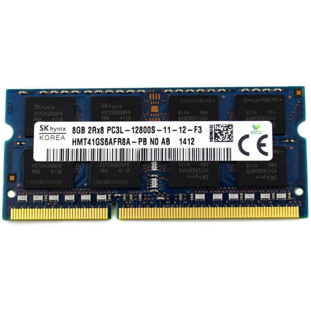 Модуль пам'яті для ноутбука SoDIMM DDR3 8GB 1600 MHz Hynix (HMT41GS6AFR8C-PB) - зображення 1