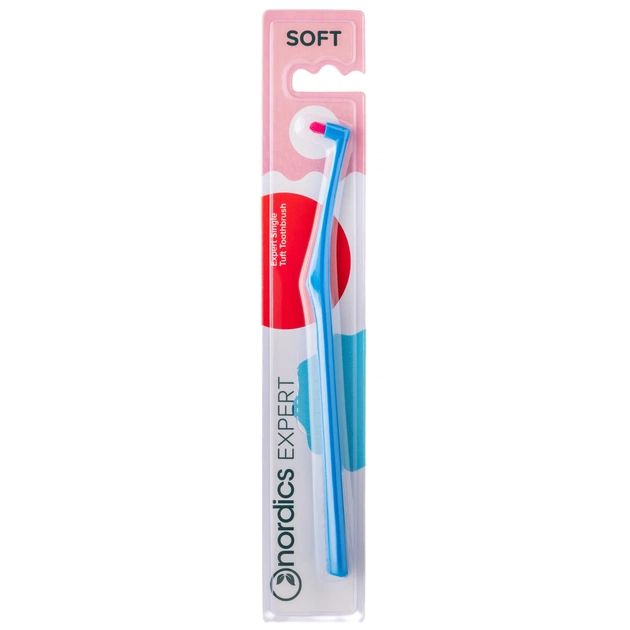 Зубная щетка Nordics Single Tuft Soft Blue Монопучковая (3800501908037) - изображение 1