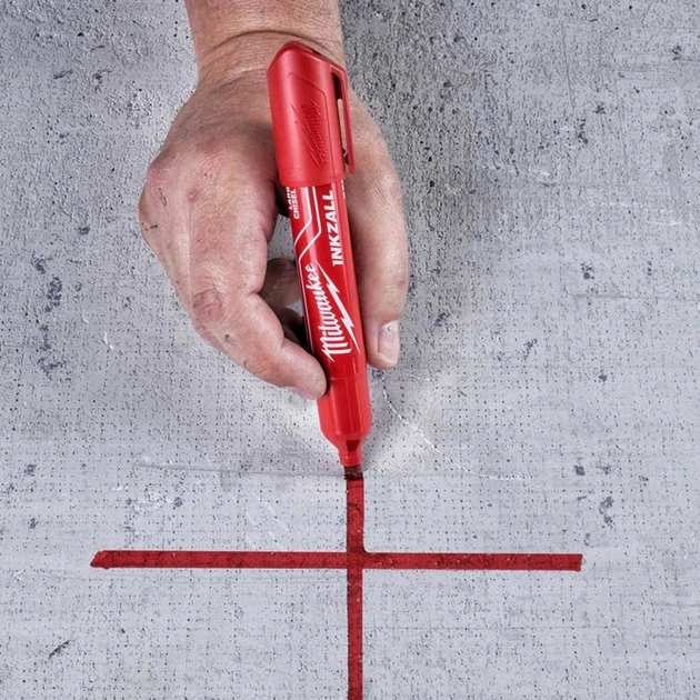 Маркер Milwaukee для будмайданчика INKZALL, великий (L), червоний (4932471556) - picture 3