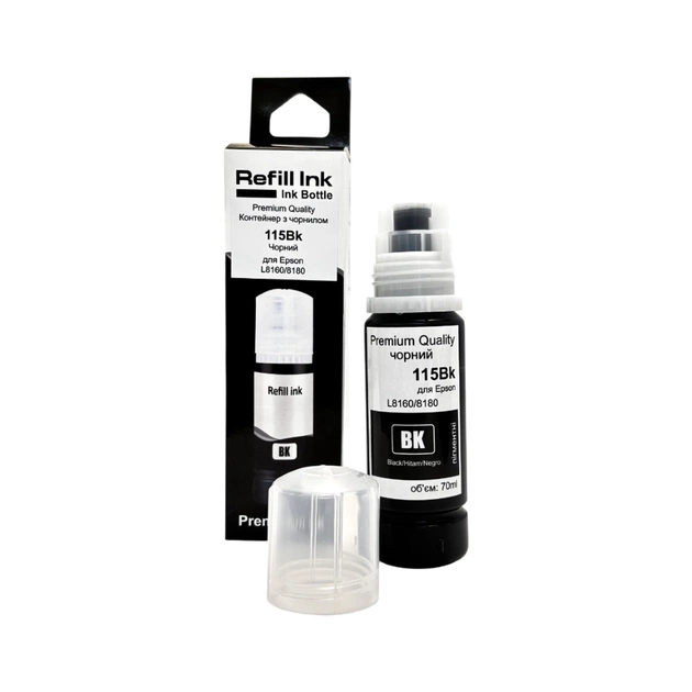 Чернила Premium Quality Epson 115 70мл Black Pigment C13T07C14A (70264908) - изображение 1