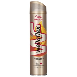 Лак для волосся WellaFlex для гарячей укладки Супер сильная фиксация 250 мл (4056800965564) зображення 1