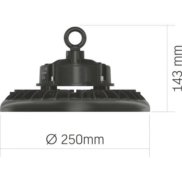 Світильник Videx 100W 5000K 18000Lm (VL-HB01-1005B) - picture 3