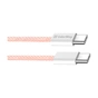 Дата кабель USB-C to USB-C 1.0m 60W 3.0А pink ColorWay (CW-CBPDCC061-P) - уменьшенное изображение 3