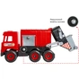 Спецтехніка Tigres Авто "Middle truck" сміттєвоз (червоний) в коробці (39488) - зменшене зображення 3