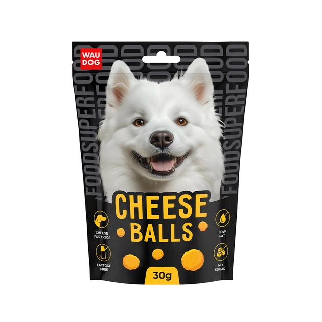 Лакомство для собак WAUDOG Treats Хрустящие творожные шарики 30 г (4460) - изображение 1