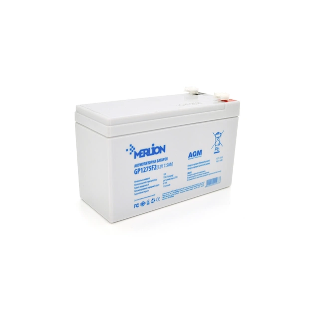 Батарея до ДБЖ Merlion 12V-7.5Ah (GP1275F2) - зображення 1