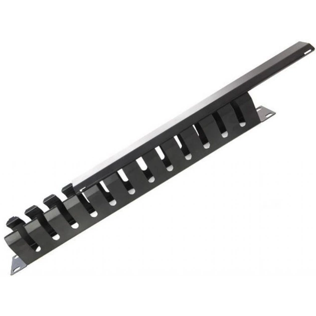 Кабельний організатор Hypernet 19" 1U с крышкой для шкафа или стойки, металл (CM-1U) - picture 4