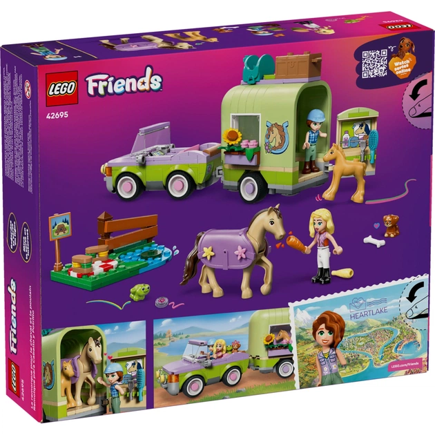 Конструктор LEGO Friends Причіп для коня й лошати (42695) - зображення 9