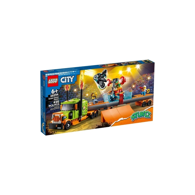 Конструктор LEGO City Stunt Вантажівка для шоу каскадерів 420 деталей (60294) - изображение 1