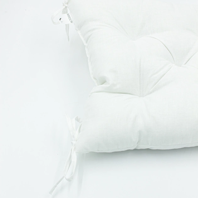 Подушка на стілець MirSon Ranforce Elite 11-2107 White 40х40 см (2200006185116) - picture 3