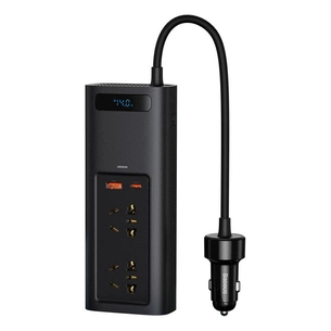 Автомобільний інвертор 12V/220V 150W In-car Inverter, USB, Type-C, 0.4m Baseus (CRNBQ-A01) зображення 1