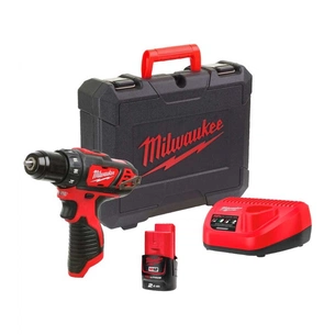 Шуруповерт Milwaukee M12 BDD-201C, 30 Нм, 2Ah, кейс (4933479439) зображення 1