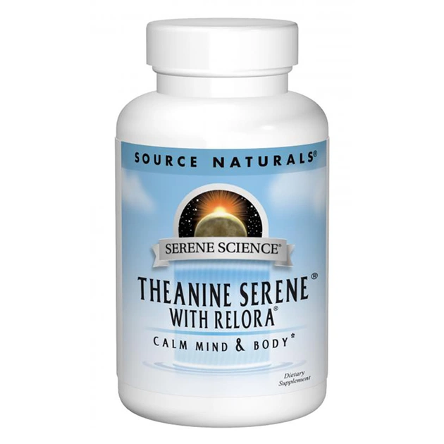 Амінокислота Source Naturals Теанін з Релорою, Serene Science, 60 таблеток (SN1772) - зображення 1