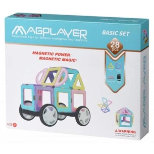 Конструктор Magplayer магнітний набір 28 ел. (MPH2-28) зображення 1