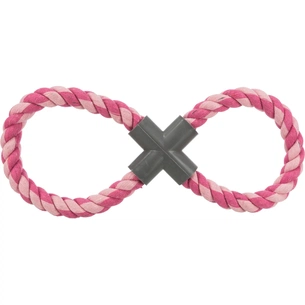 Іграшка для собак Trixie Канат-вісімка з пластиковою хрестовиною 35 см (4011905032788) зображення 1