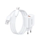 Сетевое зарядное устройство Remax Kiddy Series 18W (1USB 2.1 А) White (RP-U119) + кабель USB Type-C - уменьшенное изображение 1