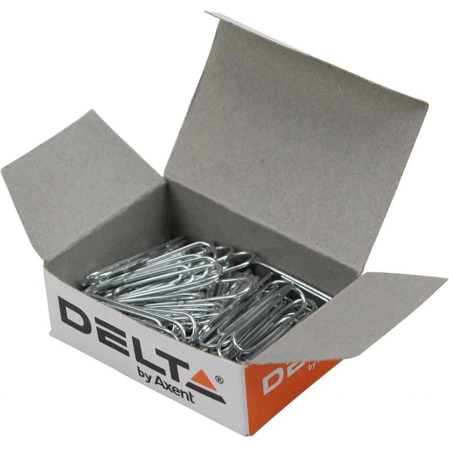 Скріпки канцелярські Delta by Axent rounded, 25 мм, 50 шт. (D4113) - picture 3