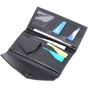 Гаманець Grande Pelle З монетницею зовні з натуральної шкіри Чорний (11646) - зменшене зображення 7