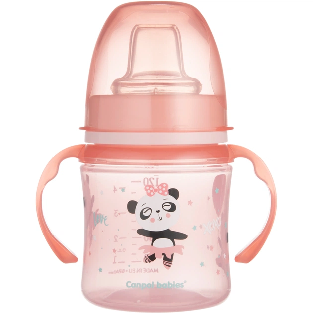 Поильник-непроливайка Canpol babies EasyStart 120 мл - Sweet Fun рожева (35/207_pin) - изображение 1
