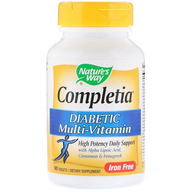 Мультивитамин Nature's Way Мультивитамины для Диабетиков, Diabetic Multi-Vitamin, 90 т (NWY14924) - изображение 1