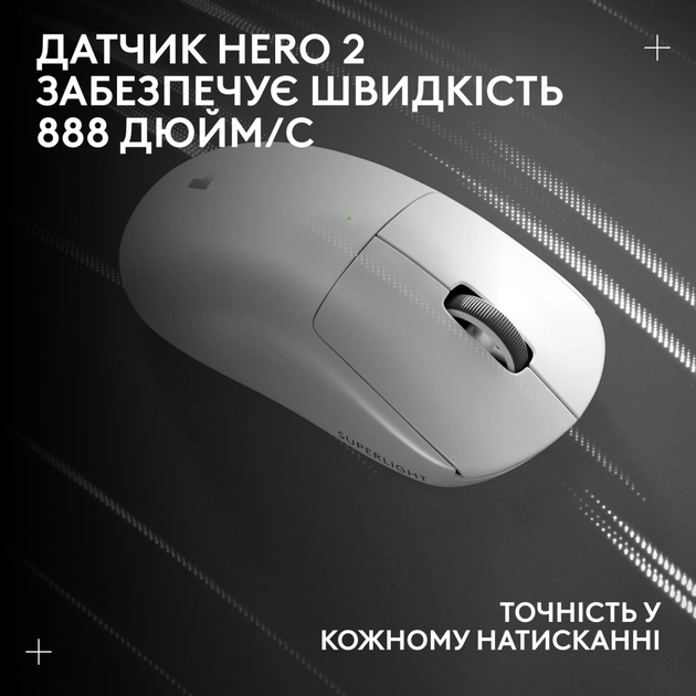 Мышка Logitech G Pro X Superlight 2 Lightspeed Wireless White (910-006638) - изображение 12