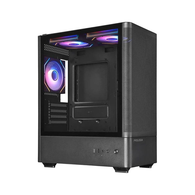 Корпус для ПК Prologix Lumi GM-01MAB Mesh Black - зображення 1