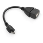 Перехідник OTG USB 2.0 AF to Micro 5P 0.15m Vinga (VCPDCOTGMBK) - зменшене зображення 2