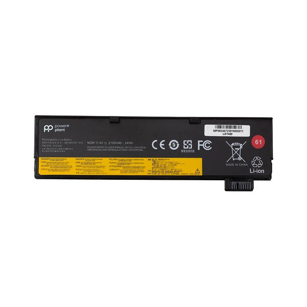 Аккумулятор для ноутбука LENOVO ThinkPad A485, T480 (01AV424) 11.4V 2100mAh PowerPlant (NB482313) - изображение 1