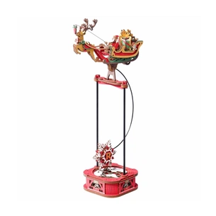 Конструктор Robotime Rokr 3D Санта на санях (MCD05) изображение 1