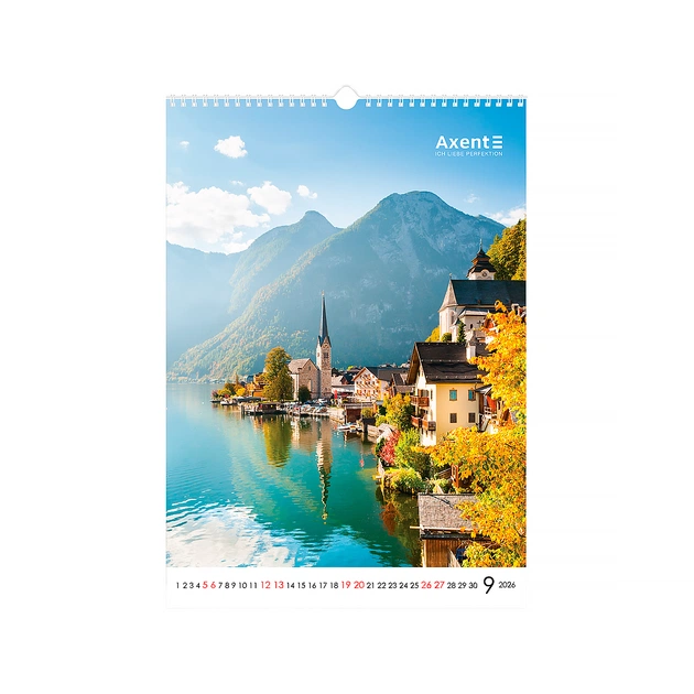 Календар Axent настінний А3 2026 р. Landscapes (8804-26-1-A) - зображення 10