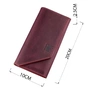 Гаманець Grande Pelle На магніті Бордовий (11217) - зменшене зображення 3
