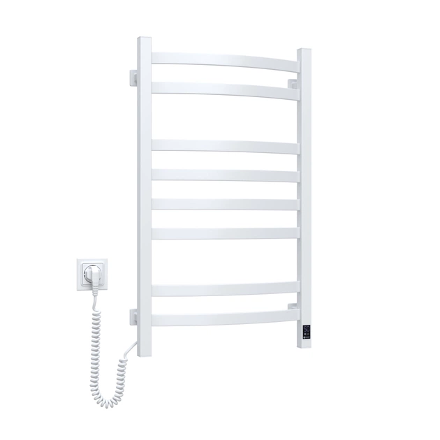 Сушарка для рушників Navin Avalon, 800х480 , таймер-регулятор, сталь, білий, ліве підключення (12-103153-4880) - изображение 5