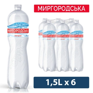 Мінеральна вода Миргородська Лагідна 1.5 н/газ пет (4820000431026) изображение 1