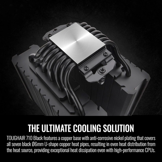 Кулер до процесора ThermalTake TOUGHAIR 710 Black (7 CL-P117-CA14BL-A) - picture 12