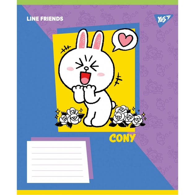 Зошит Yes Line Friends Funny А5 24 аркушів лінія (767644) - зображення 4