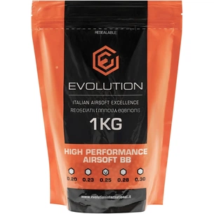 Страйкбольні кульки Evolution BB 6мм 0.25г High Performance White 1кг/уп (BBEA25-BOX) зображення 1