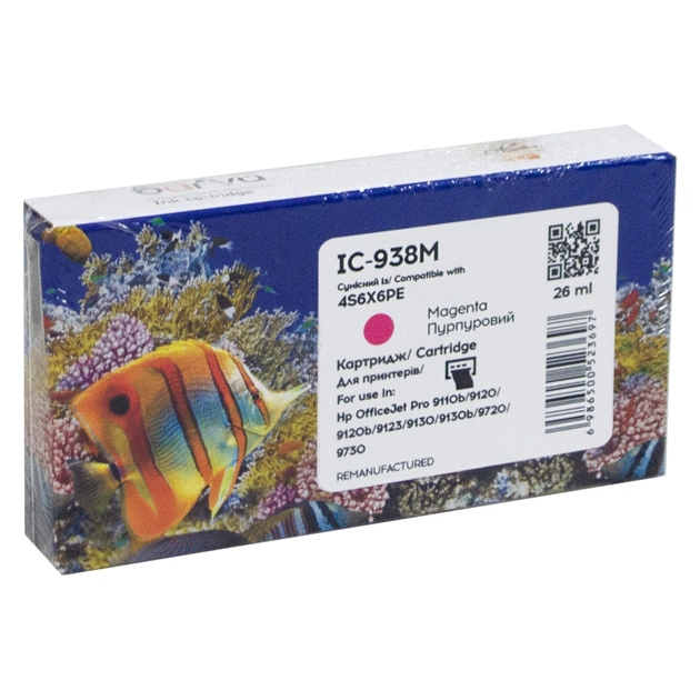 Картридж Barva HP 938 4S6X6PE 800с magenta (IC-938M) - изображение 1