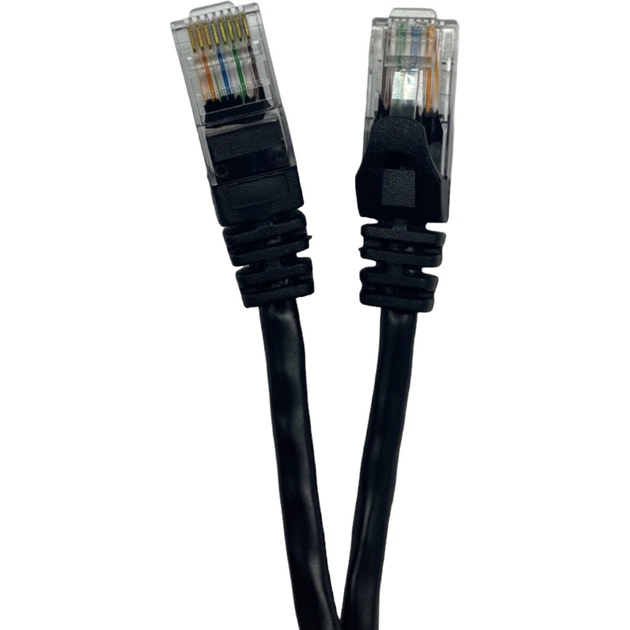 Патч-корд 2м UTP cat.6, CCA, 24AWG, black GEAR (GPC-UTPC6CCARJ45-2B) - зображення 1