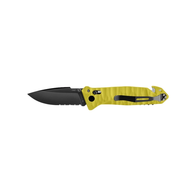 Ніж Outdoor CAC Nitrox Serrator PA6 Yellow (11060112) - зображення 1