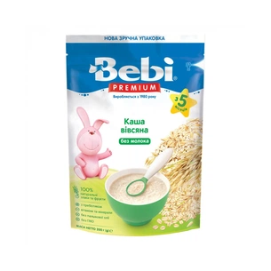 Дитяча каша Bebi Premium безмолочна Вівсяна з 5 міс. 200 г (8606019654375) зображення 1