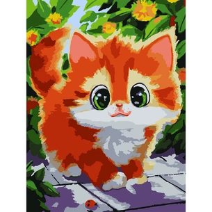 Картина по номерам Santi Руде кошеня 30*40 см ©irinika_art (954731) зображення 1