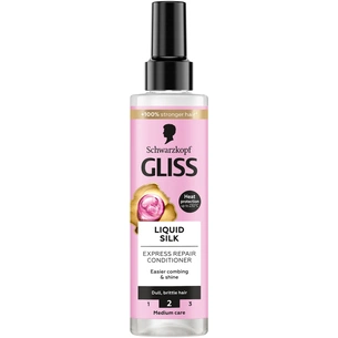 Кондиціонер для волосся Gliss експрес Liquid Silk 200 мл (9000100256087) изображение 1